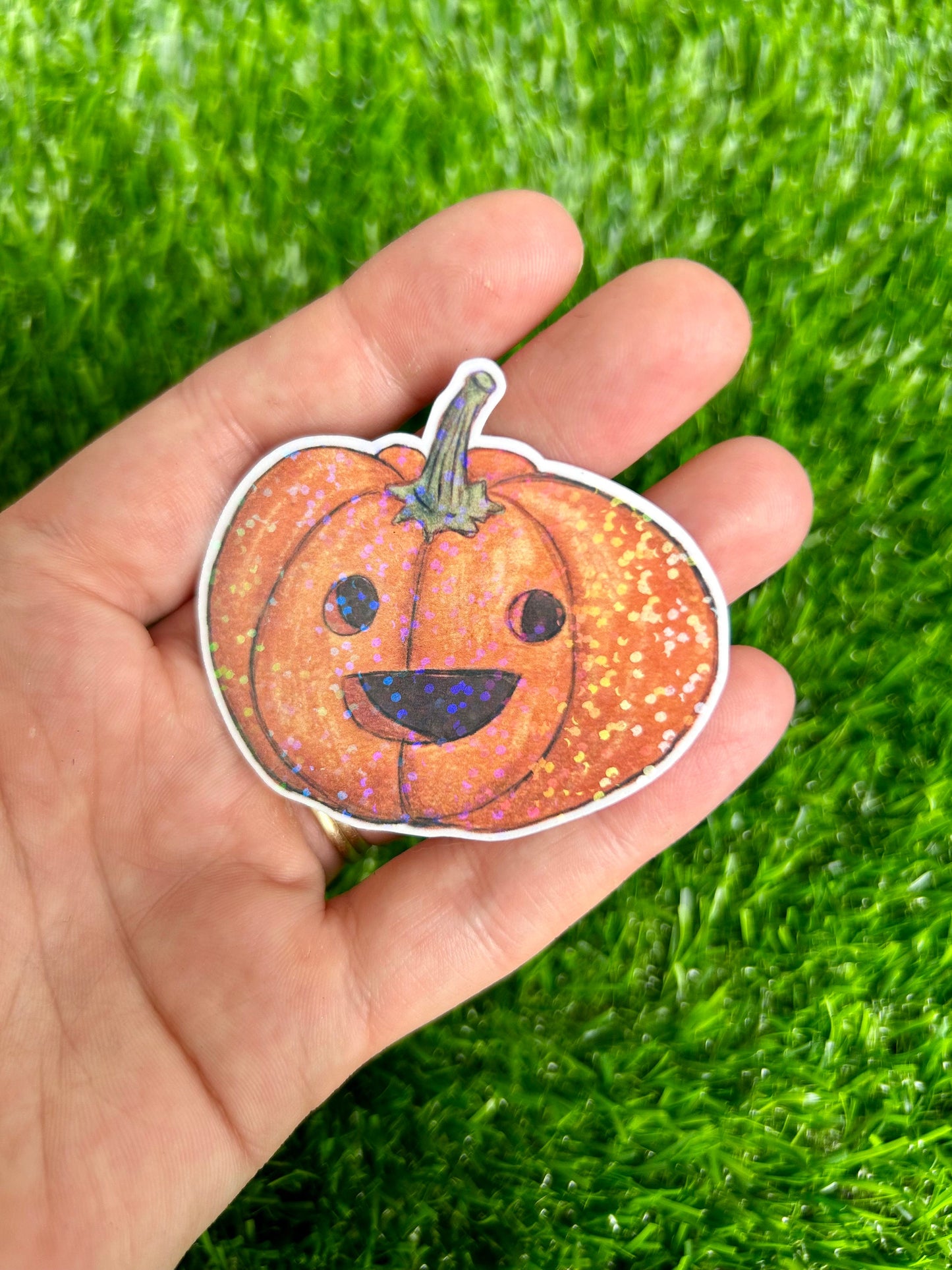 Cute Pumpkin Vinyl Sticker